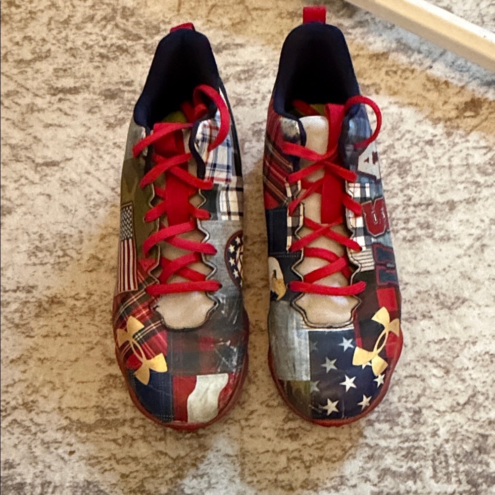 Under Armour Kids Sneakers with Red and Blue